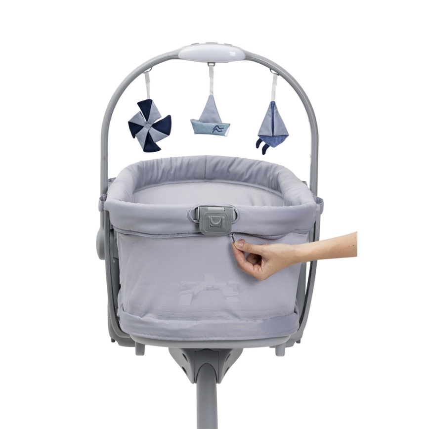 Chicco - Dječji krevetić 5u1 BABY HUG PRO siva