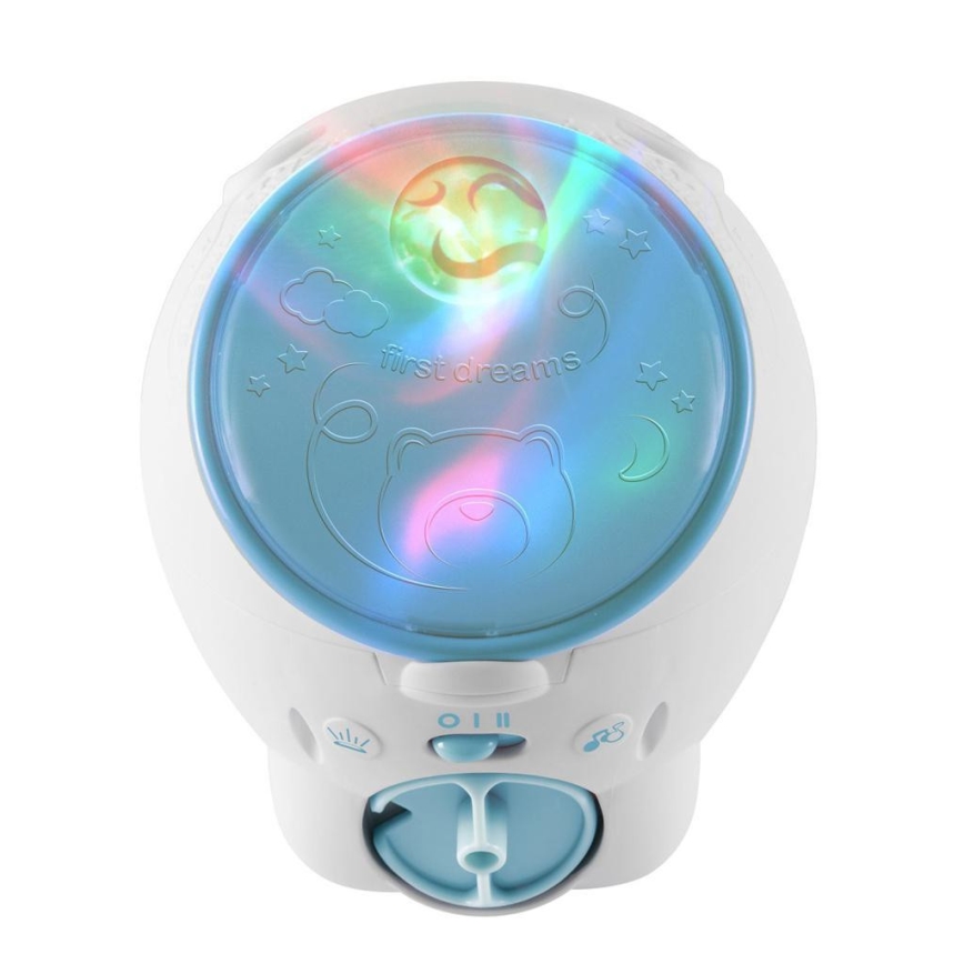 Chicco - Dječji projektor 2u1 POLAR BEAR 3xAA plava