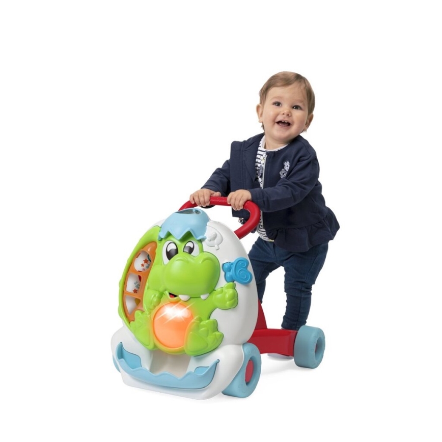 Chicco - Hodalica s aktivnostima i zvukom 2u1 DINO 2xAA