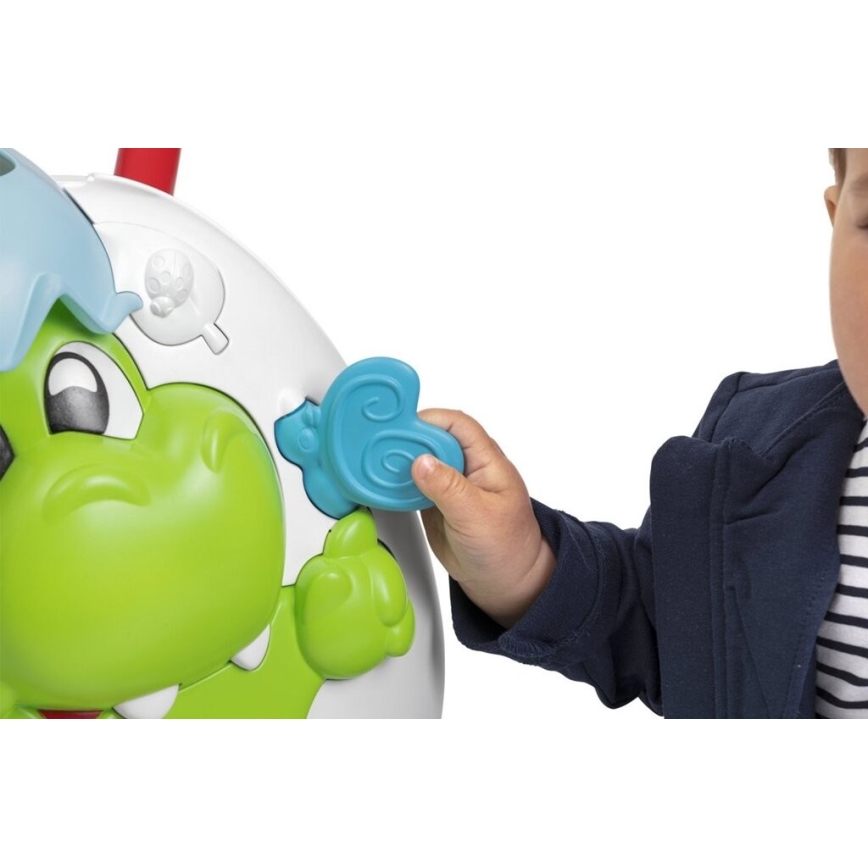 Chicco - Hodalica s aktivnostima i zvukom 2u1 DINO 2xAA