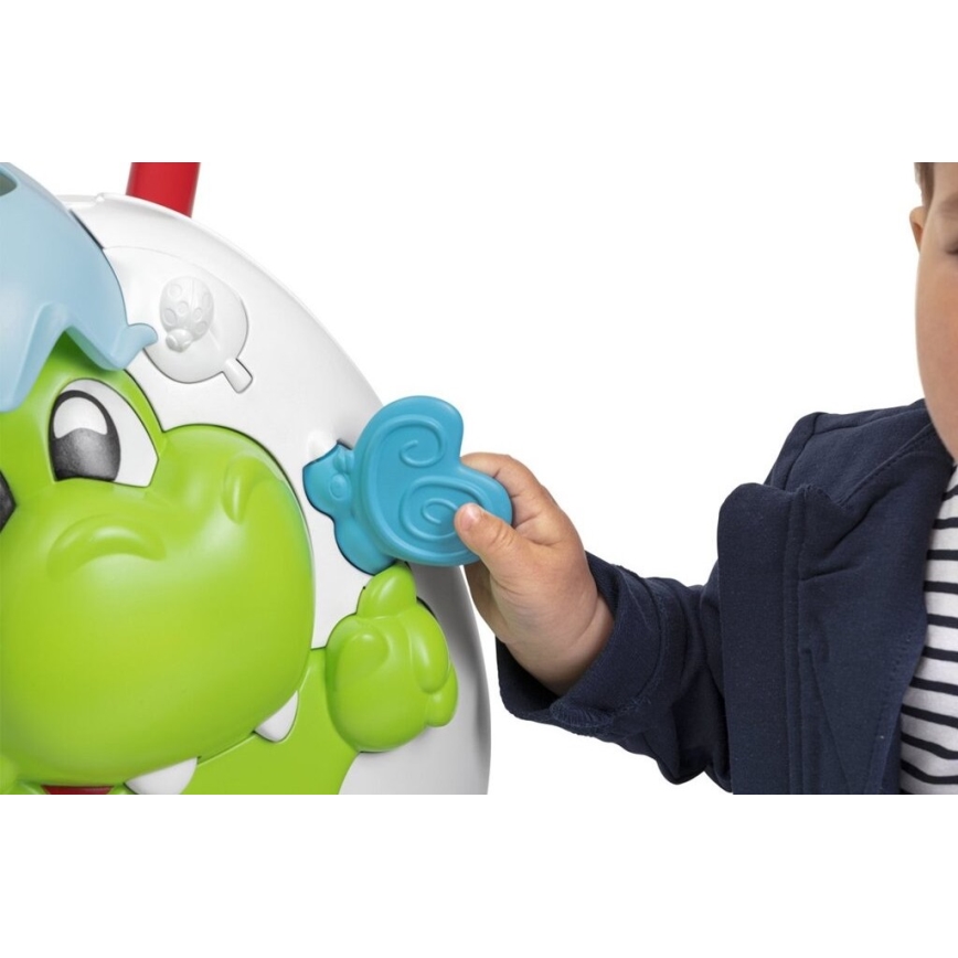 Chicco - Hodalica s aktivnostima i zvukom 2u1 DINO 2xAA