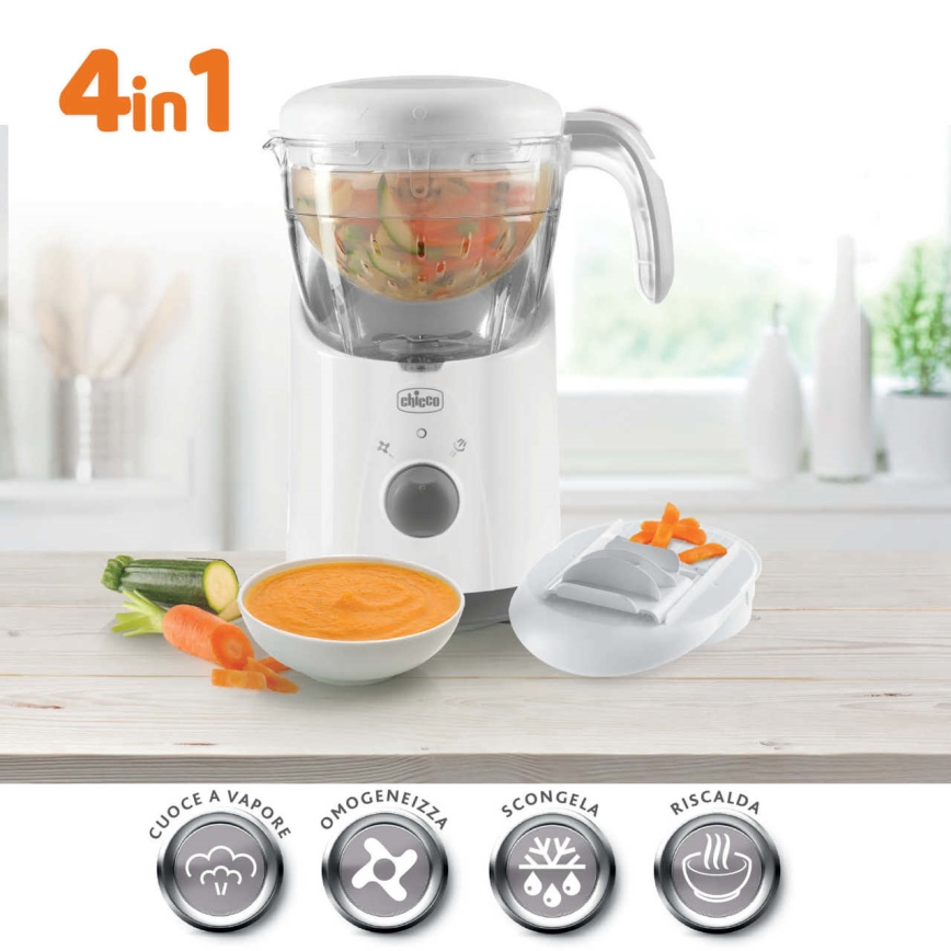 Chicco - Kuhalo na paru i mikser 4u1 EASY MEAL