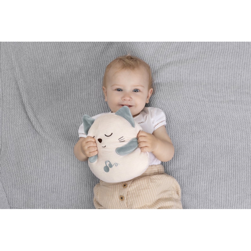 Chicco - Plišana interaktivna igračka mačka 3xAAA