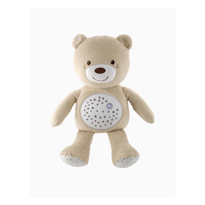 Chicco - Projektor s melodijama BABY BEAR 3xAAA bež