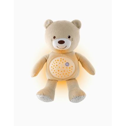 Chicco - Projektor s melodijama BABY BEAR 3xAAA bež