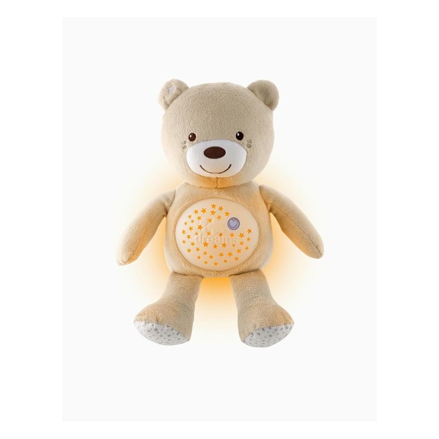 Chicco - Projektor s melodijama BABY BEAR 3xAAA bež