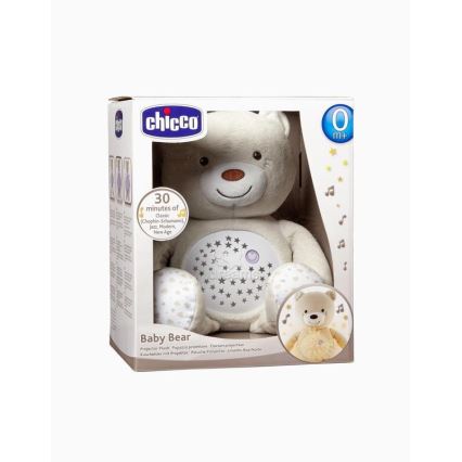 Chicco - Projektor s melodijama BABY BEAR 3xAAA bež