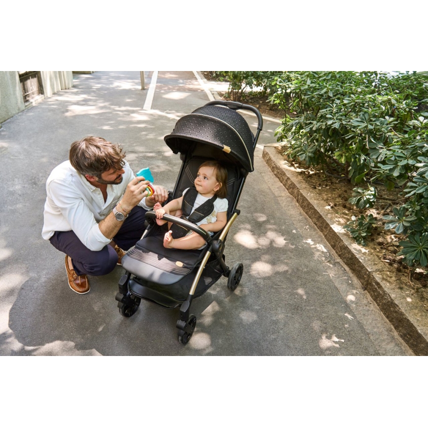 Chicco - Sportska kolica GOODY XPLUS Black Re_Lux Eco+ + guralica ALL AROUND