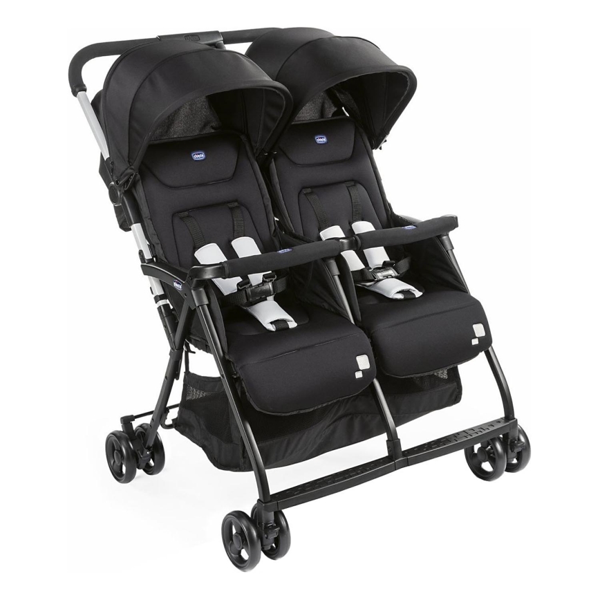 Chicco - Sportska kolica za blizance OHLALA TWIN Black Night crna