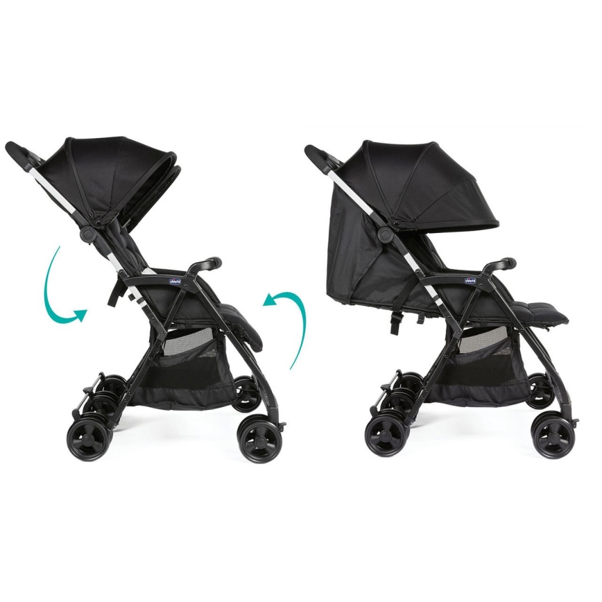 Chicco - Sportska kolica za blizance OHLALA TWIN Black Night crna