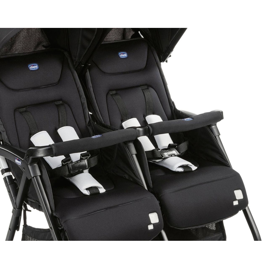 Chicco - Sportska kolica za blizance OHLALA TWIN Black Night crna