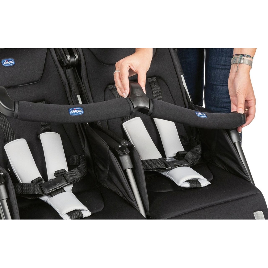 Chicco - Sportska kolica za blizance OHLALA TWIN Black Night crna