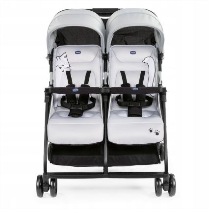 Chicco - Sportska kolica za blizance OHLALA TWIN Silver Cat srebrna