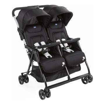 Chicco - Sportski kolica za blizance OHLALA TWIN Black Night crna