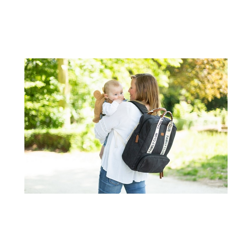Childhome - Pregačivačka torba FAMILY CLUB crna