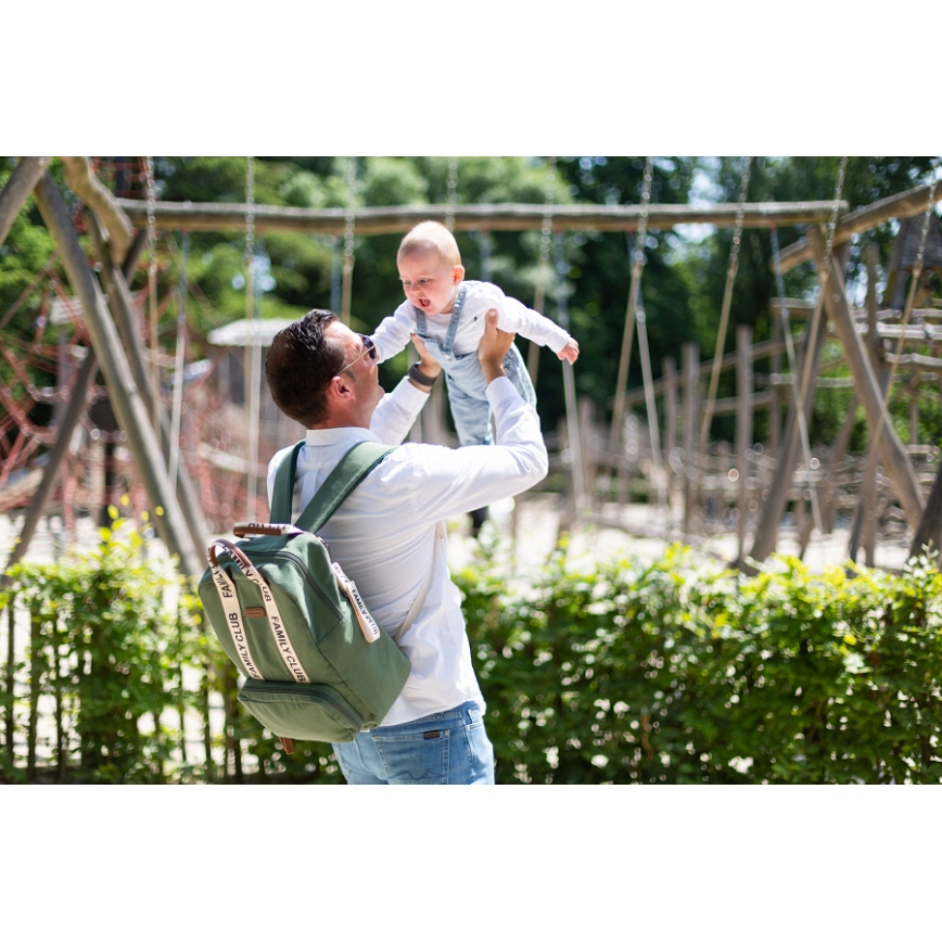 Childhome - Pregačivački ruksak FAMILY CLUB zelena
