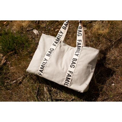 Childhome - Putna torba FAMILY BAG CANVAS bijela