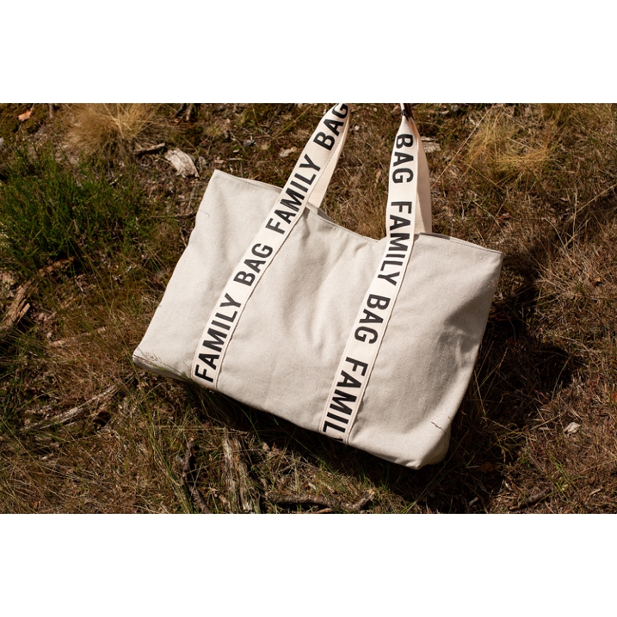 Childhome - Putna torba FAMILY BAG CANVAS bijela