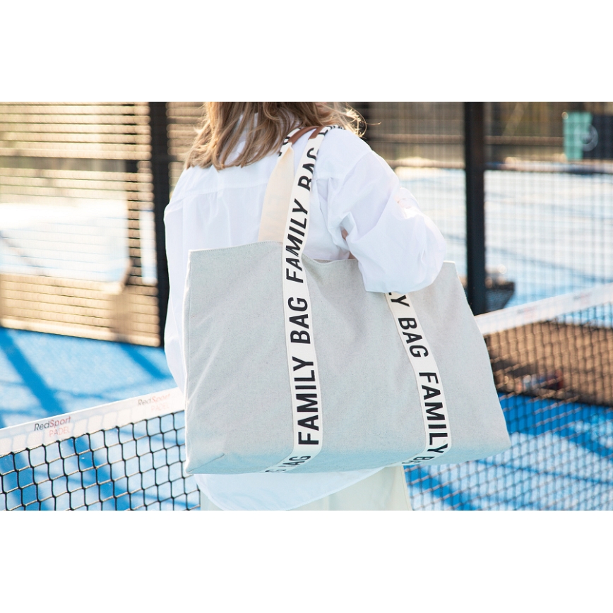 Childhome - Putna torba FAMILY BAG CANVAS bijela