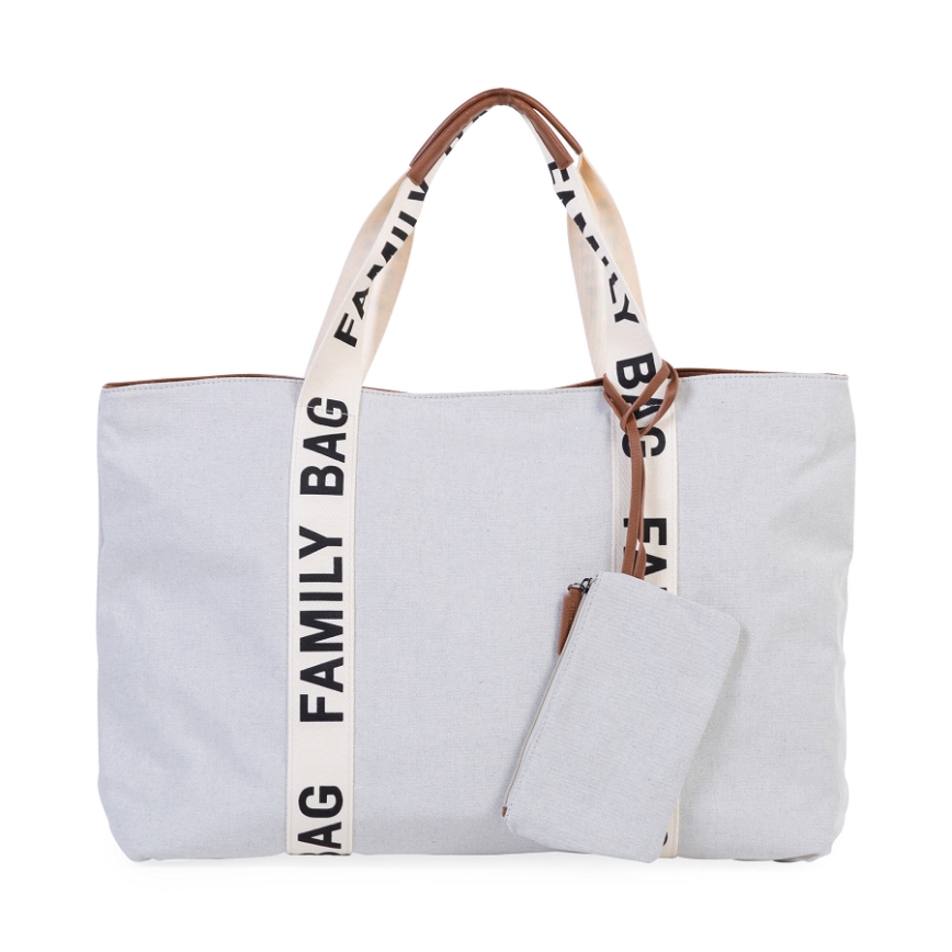 Childhome - Putna torba FAMILY BAG CANVAS bijela