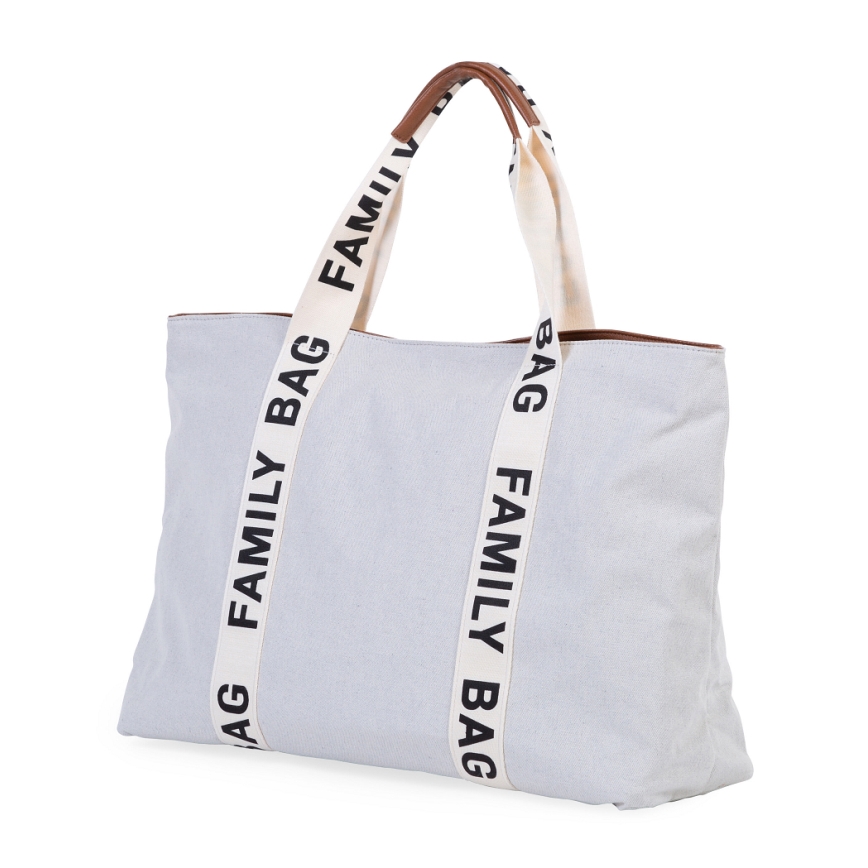 Childhome - Putna torba FAMILY BAG CANVAS bijela