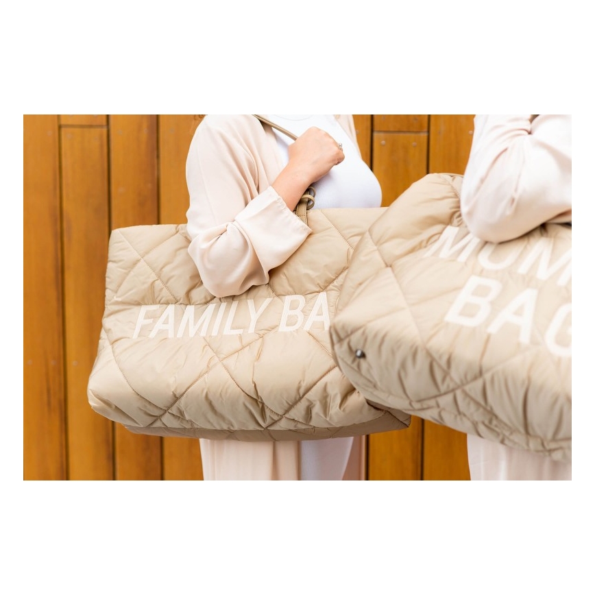 Childhome - Putna torba FAMILY BAG PUFFERED krem