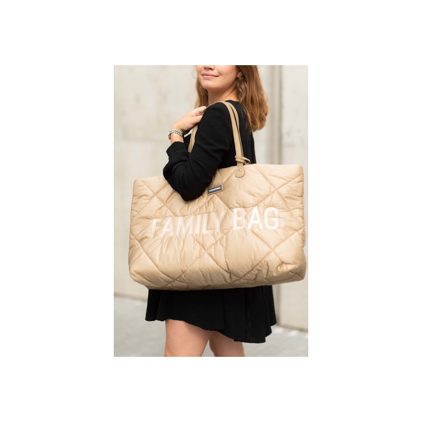 Childhome - Putna torba FAMILY BAG PUFFERED krem