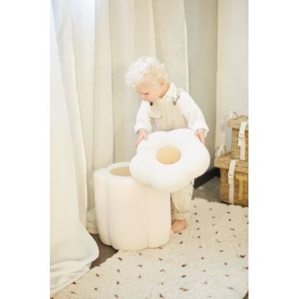 Childhome - Tabure FLOWER pr. 35 cm krem