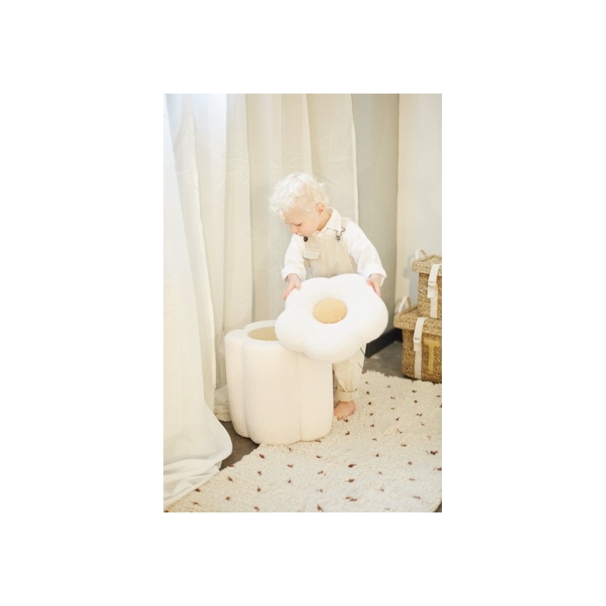 Childhome - Tabure FLOWER pr. 35 cm krem