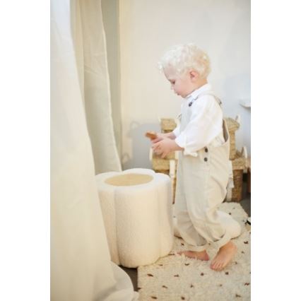 Childhome - Tabure FLOWER pr. 35 cm krem