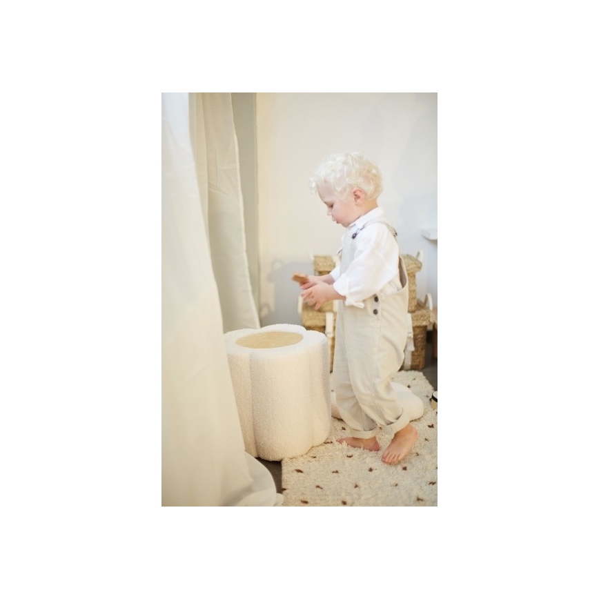 Childhome - Tabure FLOWER pr. 35 cm krem