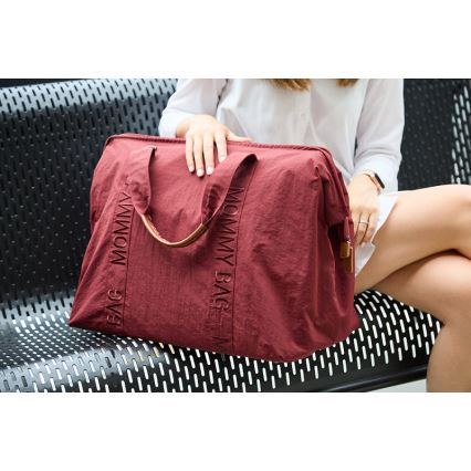 Childhome - Torba za prematanje MOMMY BAG crvena