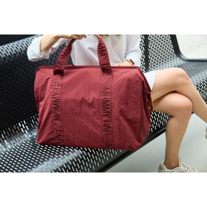 Childhome - Torba za prematanje MOMMY BAG crvena