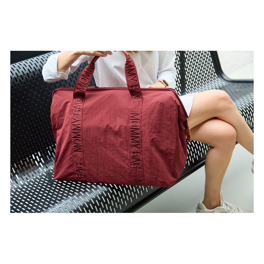 Childhome - Torba za prematanje MOMMY BAG crvena