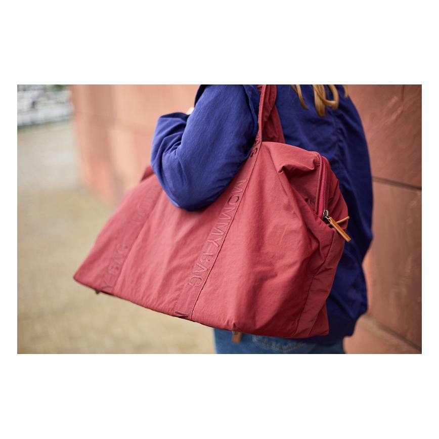 Childhome - Torba za prematanje MOMMY BAG crvena