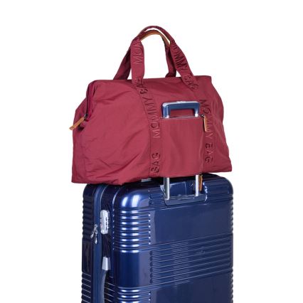 Childhome - Torba za prematanje MOMMY BAG crvena