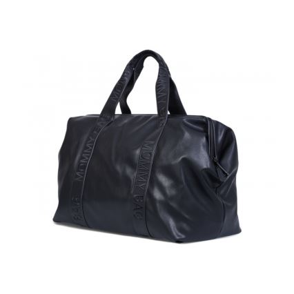 Childhome - Torba za prematanje MOMMY BAG LEATHER crna