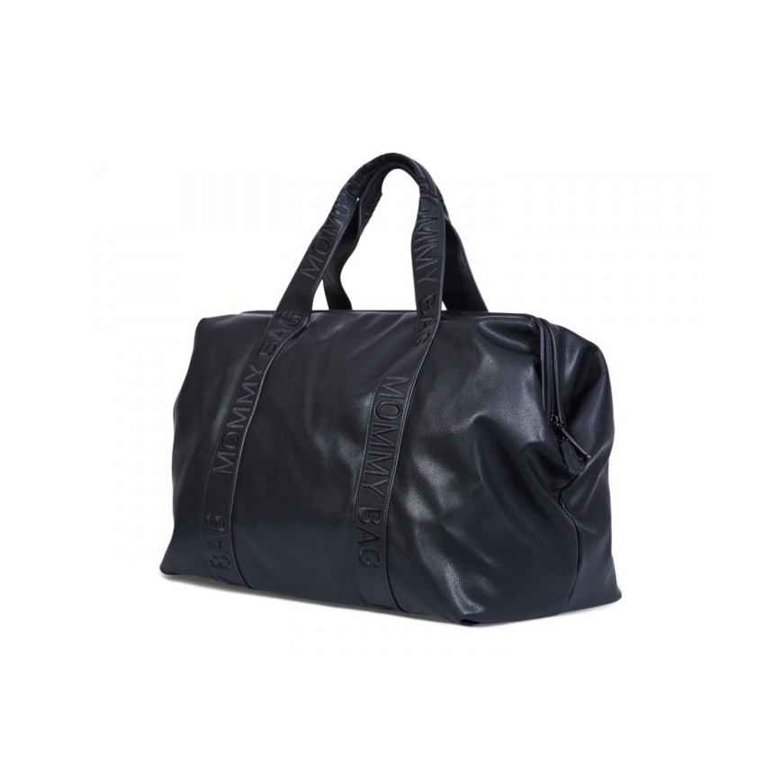 Childhome - Torba za prematanje MOMMY BAG LEATHER crna