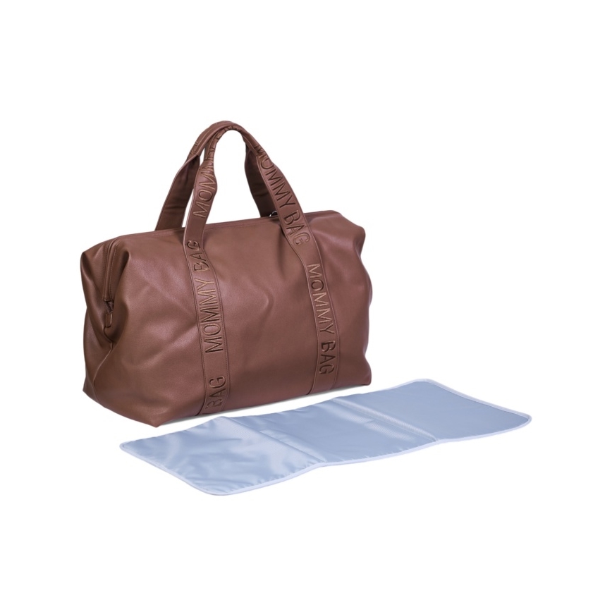 Childhome - Torba za prematanje MOMMY BAG LEATHER smeđa