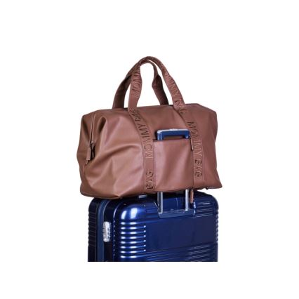 Childhome - Torba za prematanje MOMMY BAG LEATHER smeđa