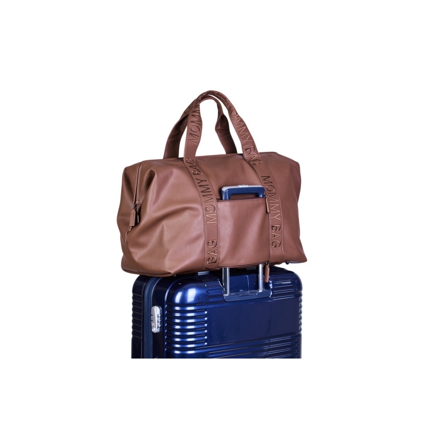 Childhome - Torba za prematanje MOMMY BAG LEATHER smeđa