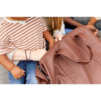 Childhome - Torba za prematanje MOMMY BAG LEATHER smeđa