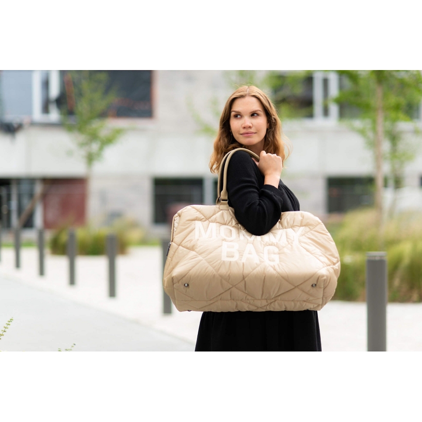 Childhome - Torba za prematanje MOMMY BAG PUFFERED bež