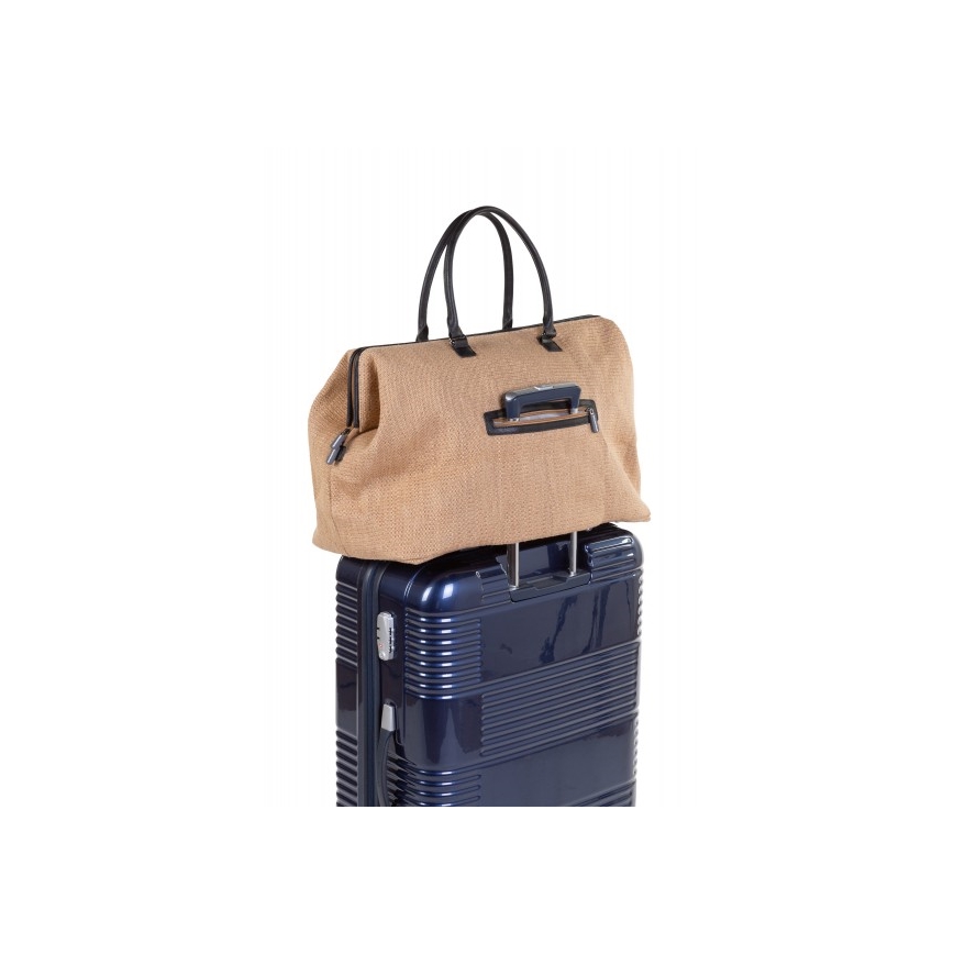 Childhome - Torba za prematanje MOMMY BAG RAFFIA LOOK bež