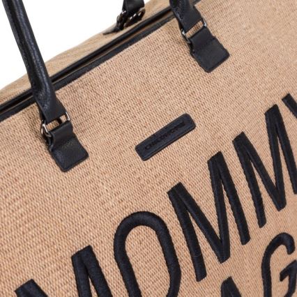 Childhome - Torba za prematanje MOMMY BAG RAFFIA LOOK bež