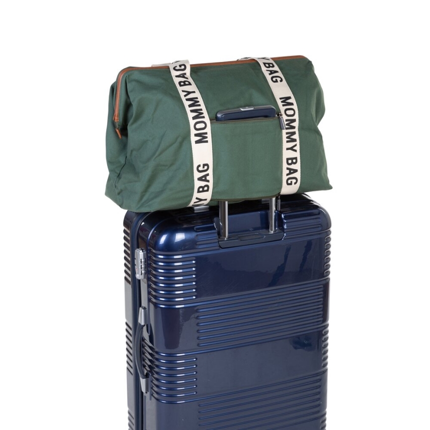 Childhome - Torba za prematanje MOMMY BAG zelena