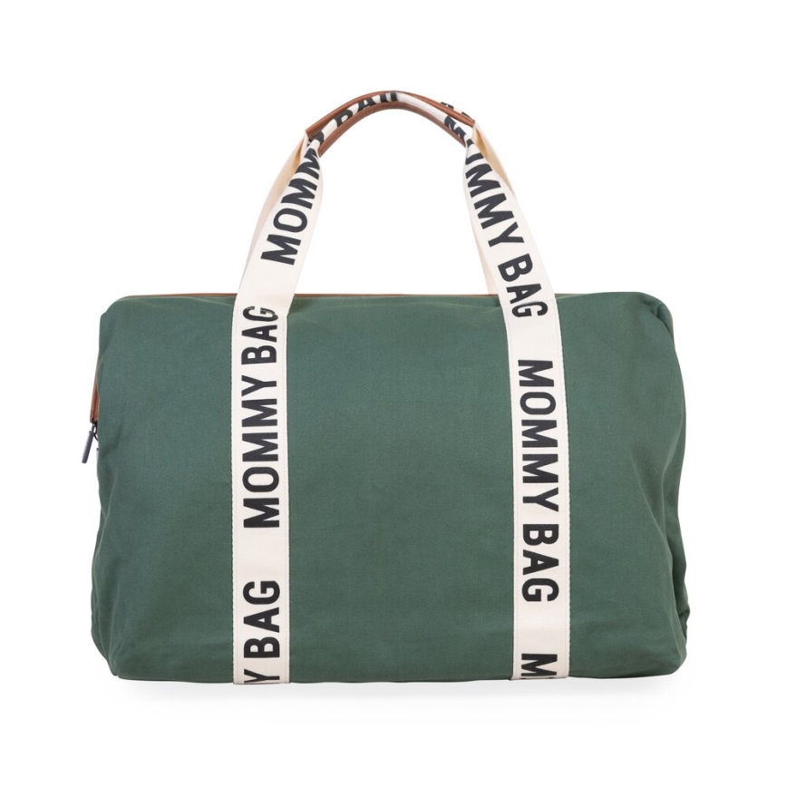 Childhome - Torba za prematanje MOMMY BAG zelena