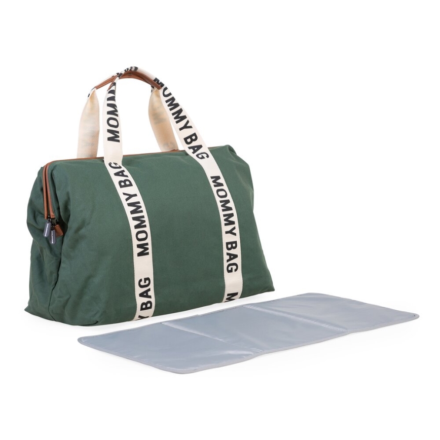 Childhome - Torba za prematanje MOMMY BAG zelena
