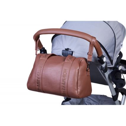 Childhome - Torba za prematanje MOMMY CLUB LEATHER smeđa