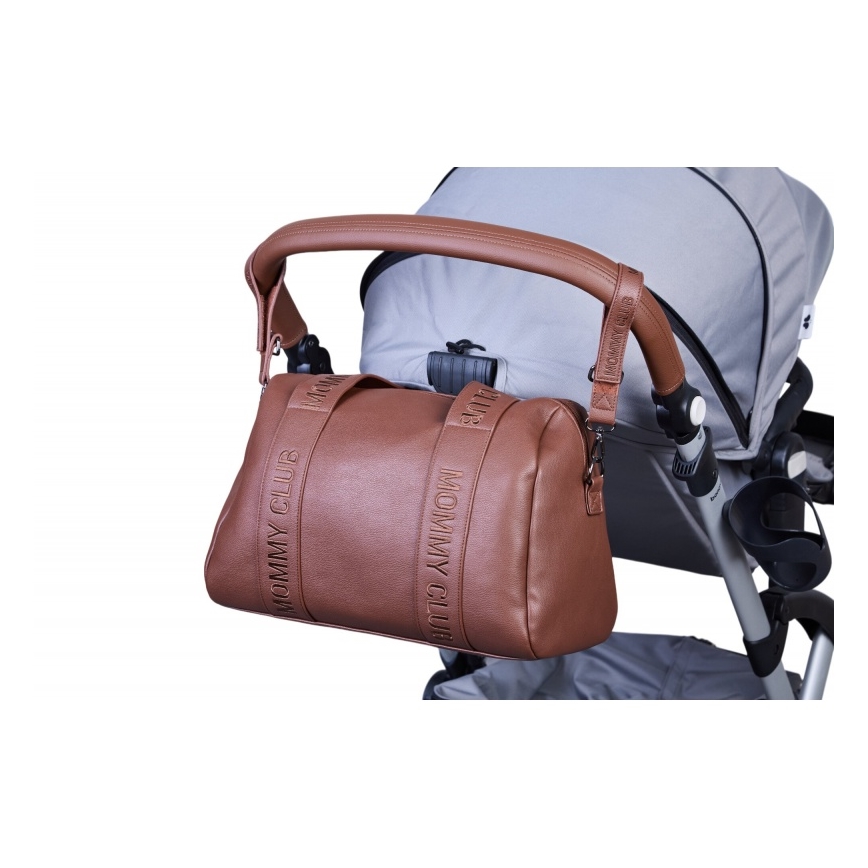 Childhome - Torba za prematanje MOMMY CLUB LEATHER smeđa
